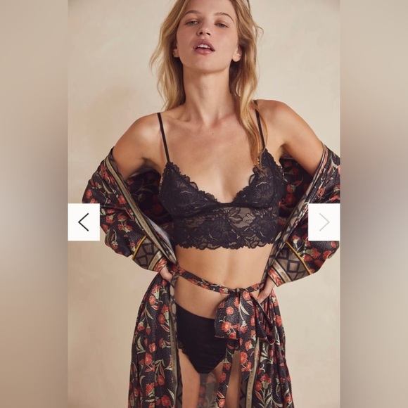 Free People Other - New Free people everyday lace longline 2 pack bra bralette Black